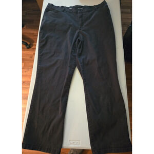 LEE All Day Pants Black Straight Leg Womens Size 18 Short